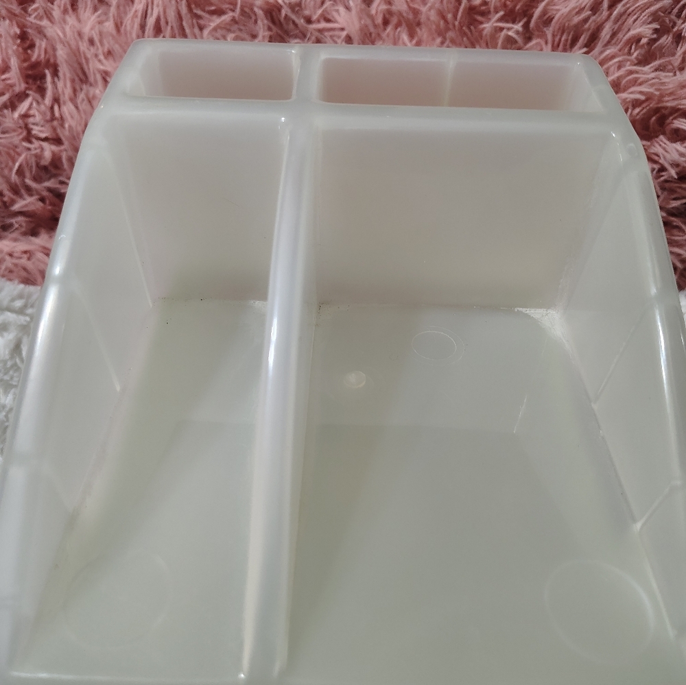 Vintage 90s Two-Tier Green and Blue Storage Organizer/ Beauty/ See Info - Picture 7 of 10